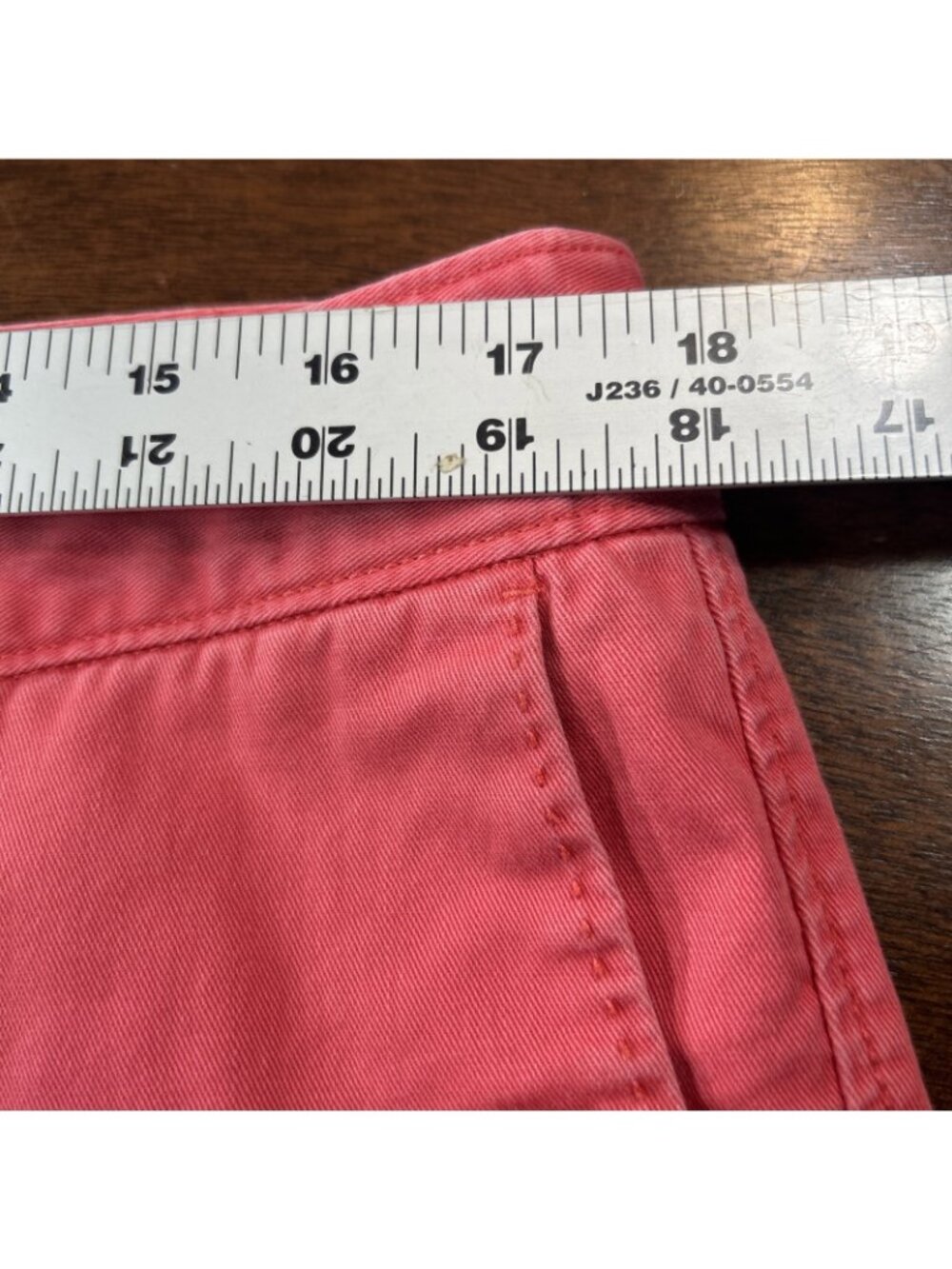 Dockers Cropped Pants Women’s Size 14 Pink coral Capri With pockets & belt loops - Picture 6 of 8